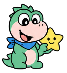 星を持つトレーニング中の王子恐竜